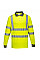 S271 Yellow Hi-Vis Cotton Comfort Polo Shirt L/S