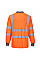 S277 Orange Hi-Vis Polo Shirt L/S