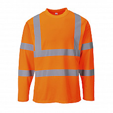 S278 Orange Hi-Vis Cotton Comfort T-Shirt L/S