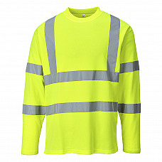 S278 Yellow Hi-Vis Cotton Comfort T-Shirt L/S