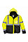 S363 Yellow/Black Hi-Vis Contrast Winter Bomber Jacket