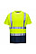 S378 Yellow/Navy Hi-Vis Contrast T-Shirt S/S