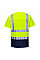 S378 Yellow/Navy Hi-Vis Contrast T-Shirt S/S