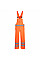 S388 Orange Hi-Vis Breathable Rain Bib and Brace