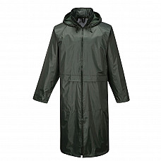 S438 Olive Green Classic Rain Coat