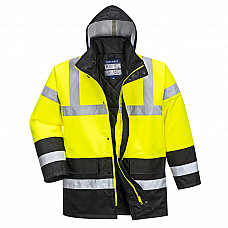 S466 Yellow/Black Hi-Vis Contrast Winter Traffic Jacket