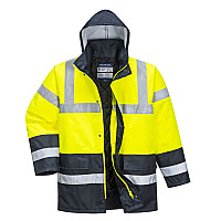 S466 Yellow Hi-Vis Contrast Winter Traffic Jacket