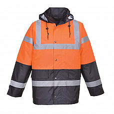 S467 Orange Hi-Vis Contrast Winter Traffic Jacket