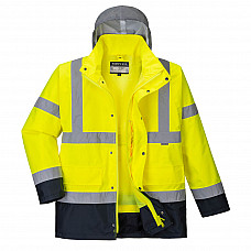 S471 Yellow/Navy Hi-Vis 4-in-1 Contrast Traffic Jacket