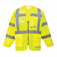 S475 Yellow Hi-Vis Executive Jacket