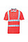 S477 Red Hi-Vis Polo Shirt S/S