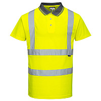 S477 Yellow Hi-Vis Polo Shirt S/S