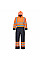 S485 Orange/Navy Hi-Vis Contrast Winter Coverall