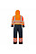 S485 Orange/Navy Hi-Vis Contrast Winter Coverall