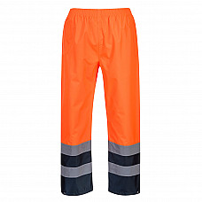 S486 Orange Hi-Vis Two Tone Traffic Trouser