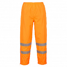 S487 Orange Hi-Vis Breathable Rain Trousers