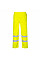 S487 Yellow Hi-Vis Breathable Rain Trousers