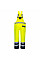 S488 Yellow/Navy Hi-Vis Breathable Contrast Rain Bib and Brace