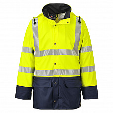 S496 Yellow/Navy Sealtex Ultra Hi-Vis Contrast Rain Jacket