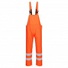 S497 Orange Sealtex Ultra Hi-Vis Rain Bib and Brace