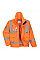 S591 Orange Hi-Vis Extreme Rain Bomber Jacket