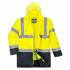 S766 Yellow/Black Hi-Vis 5-in-1 Contrast Essential Jacket