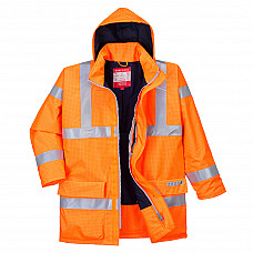 S778 Orange Bizflame Rain Hi-Vis Antistatic FR Jacket