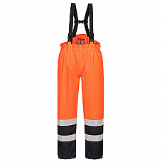 S782 Orange/Navy Bizflame Rain Hi-Vis Multi-Protection Trouser