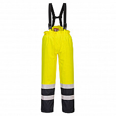 S782 Yellow/Navy Bizflame Rain Hi-Vis Multi-Protection Trouser