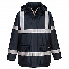 S785 Navy Bizflame Rain Anti-Static FR Jacket