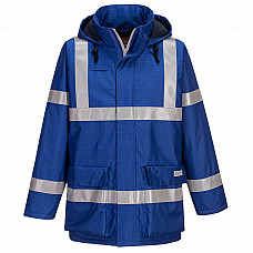 S785 Royal Blue Bizflame Rain Anti-Static FR Jacket