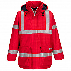 S785 Red Bizflame Rain Anti-Static FR Jacket