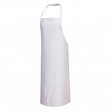 S840 White Cotton Bib Apron