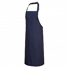 S841 Navy Polycotton Bib Apron