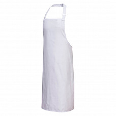 S841 White Polycotton Bib Apron