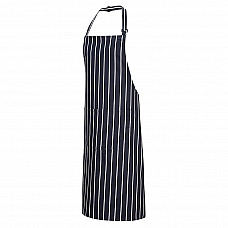 S855 Navy Butchers Apron with Pocket