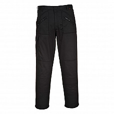 S887 Black Short Action Trousers