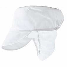 S896 White Snood Cap