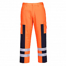 S919 Orange/Navy Hi-Vis Ballistic Service Trousers