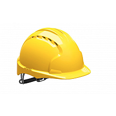 Safety Helmet  EVO 2 Slip Ratchet Yellow- Vented