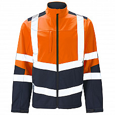 Supertouch Hi Vis 2 Tone Orange Softshell Jacket