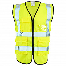 Supertouch Hi Vis Yellow Executive Vest