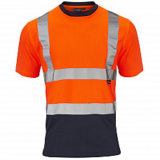 Supertouch Hi-Vis 2 Tone Orange T-Shirt