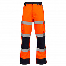 Supertouch Hi-Vis 2 Tone Orange Combat Trousers