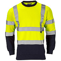 Supertouch Hi-Vis 2 Tone Yellow Sweatshirt