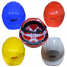 Single Strip Safety Helmet with Strap Fitting