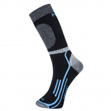 SK34 Black Winter Merino Sock