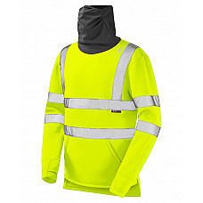 COMBESGATE ISO 20471 Cl 3 EcoViz AL Snood Sweatshirt HV YELLOW