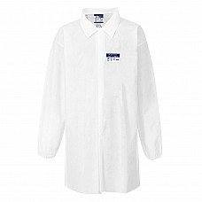 ST31 White BizTex SMS Coat Type PB [6] (Pk50)