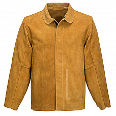 SW34 Tan Leather Welding Jacket